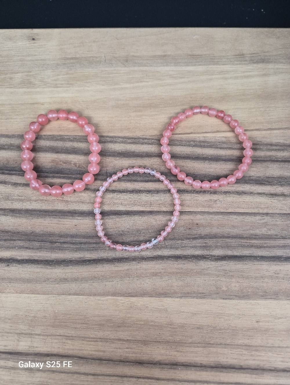 🩷 3 for $15: 3 Pink Stretchy Bracelets, 2, 4 & 6mm beads, NWOT